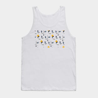 Weather forecast. Handmade seamless pattern design in watercolor and pencil. Tank Top